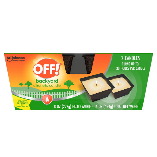 OFF! scented citronella candle - insect repellent with pleasant aroma