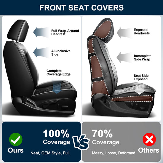 AOMSAZTO vehicle seat cover — Custom fit leather for Chevy Colorado 2015-2026AOMSAZTO vehicle seat cover — Custom fit leather for GMC Canyon 2015-2026
