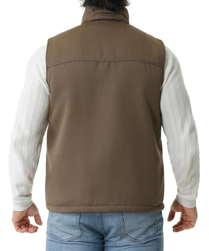 TUAOVA vest — Fleece-lined and waterproof workwear mock-neck design