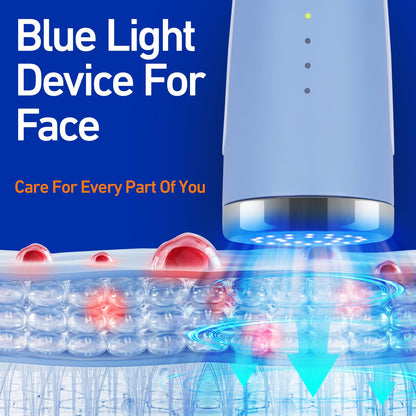 Microcurrent facial machine — ANSIOVON blue light therapy for acne treatment