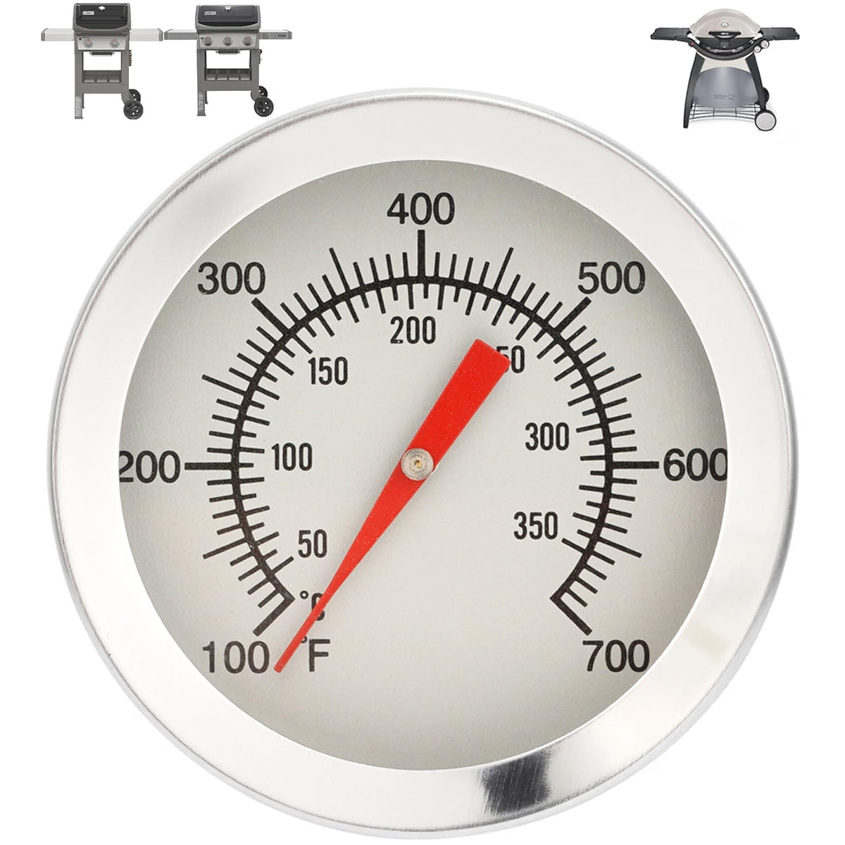 SPOROLWE thermometer - dual scale waterproof 100-700F