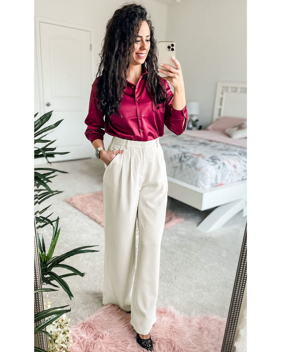 GRAPENT wide leg pants — high waisted flowy trousers for work and business casual