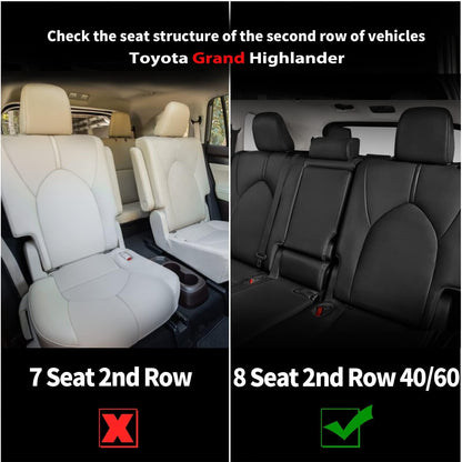 AOMSAZTO vehicle seat cover — custom fit for Toyota Grand Highlander 2024-2026
