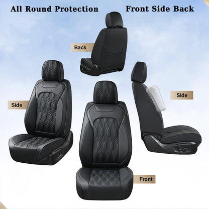 Coverado car seat cover — premium nappa leather with embossed pattern and waterproof design