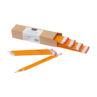 Writing instrument — Amazon Basics woodcased pencils with erasers, 30 count, orange