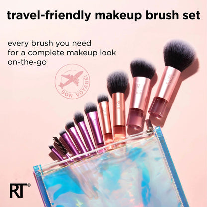 Cosmetic brush set — Travel size for on-the-go beauty