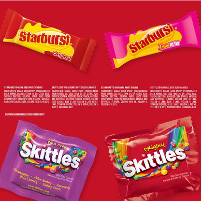Candy variety pack with Starburst, Life Savers and Hubba Bubba Max