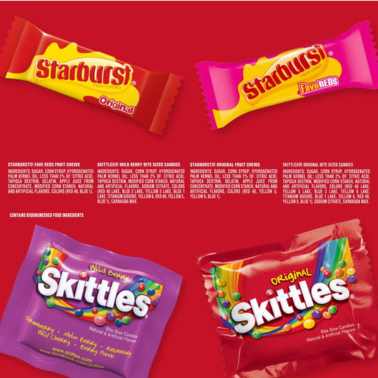 Candy variety pack with Starburst, Life Savers and Hubba Bubba Max