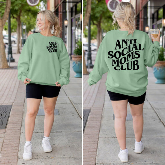 LOTUCY sweatshirt - Casual oversized crewneck pullover for women