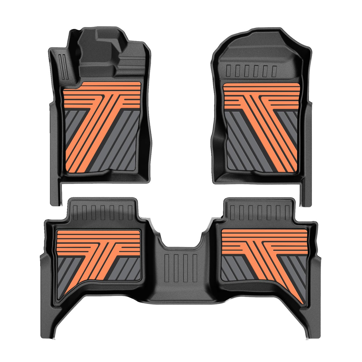 AOMSAZTO vehicle mat — All weather protection for Ford Ranger SuperCrew Cab 2024-2026
