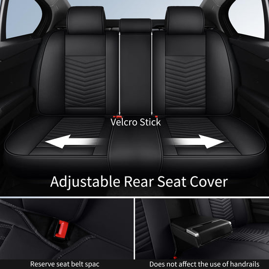 HChengkikz nappa leather car seat covers - waterproof full set for 5 seats