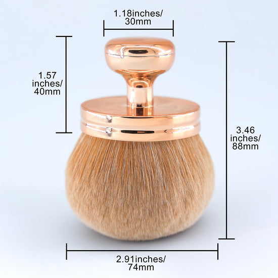 Extra large body makeup brush - 74mm wide-headed kabuki brush with drawstring bag