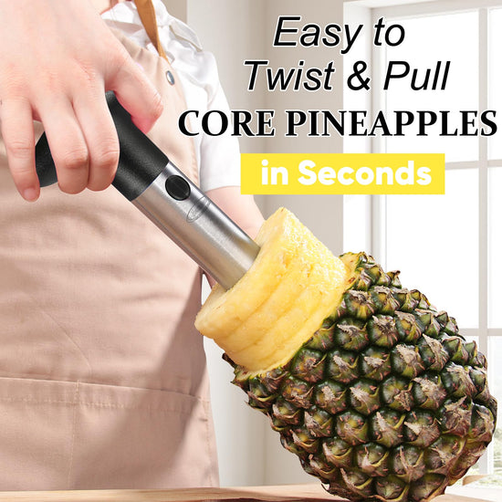 Pineapple corer — Upgraded stainless steel tool with thicker blade for easy use