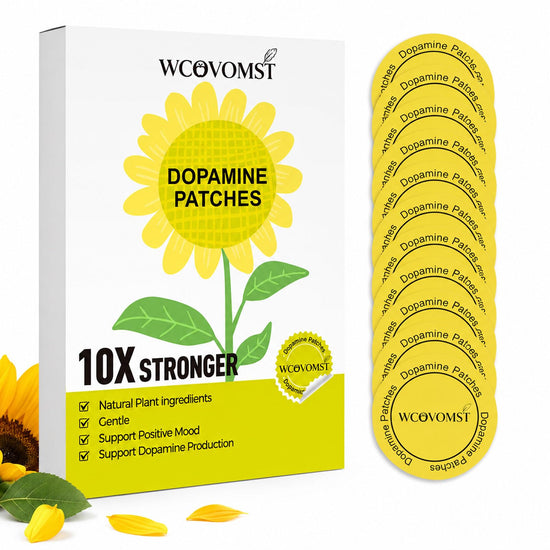 WCOVOMST Dopamine Patches Extra Strength for Mood & Motivation -30 Count