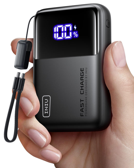 INIU power bank — 25000mAh, 100W capacity