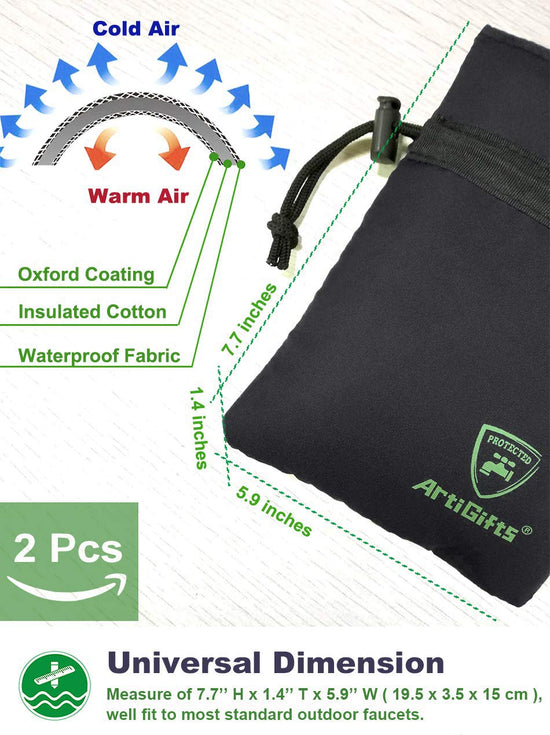 ArtiGifts faucet cover for outdoor water faucets