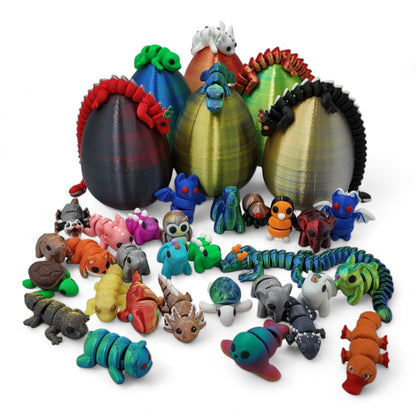 ZZ LIFE figurine — 3D printed articulating designs with mystery egg
