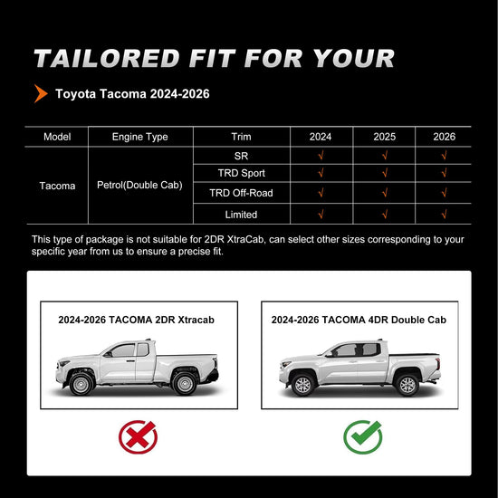 AOMSAZTO vehicle seat cover — custom fit waterproof faux leather for Toyota Tacoma 2024-2026