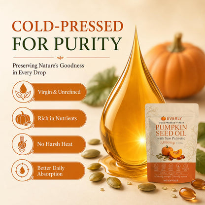 Everly Pumpkin Seed Oil with Saw Palmetto, 180 SOFTGELS (1PCS)