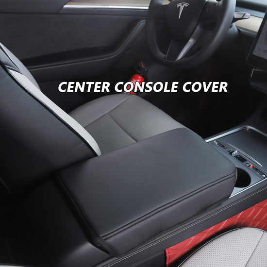 HKZ vehicle seat cover — Custom fit leather for Tesla Model Y 2019-2024, 5-seat set