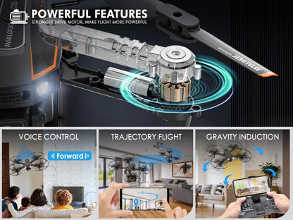 AVIALOGIC Mini drone with camera - 1080P HD live video and altitude hold capabilities