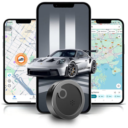 Agvsre GT36 Electroplating GPS Tracker, No Monthly fee Required GPS Ltic Design | Global Coverage Without SIM Card | 374
