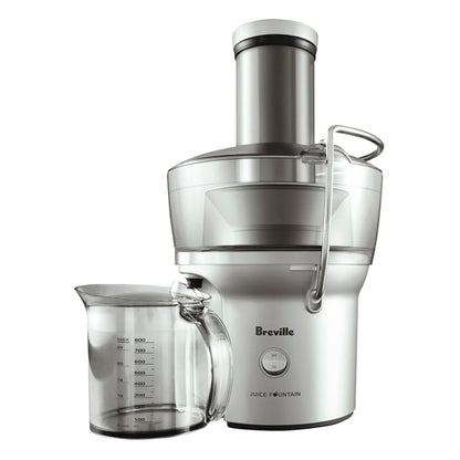 Breville juicer - Compact centrifugal design in silver finish, 25 fl oz capacity