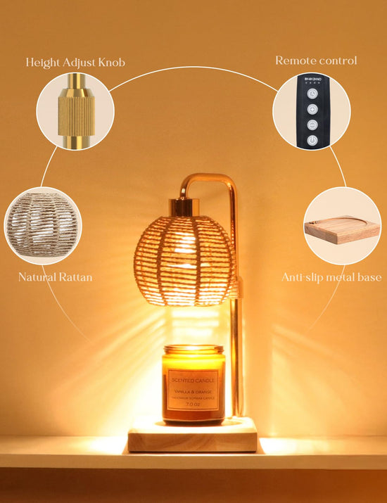 Yohonk lamp — candle warmer with timer and dimmable feature for home decor