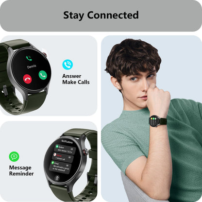 aeac Smart Watch — AMOLED ultra-clear screen with heart rate monitor and 110+ sport modes