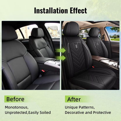 Vehicle seat cover — Premium waterproof leather for Volvo S60 2001-2019
