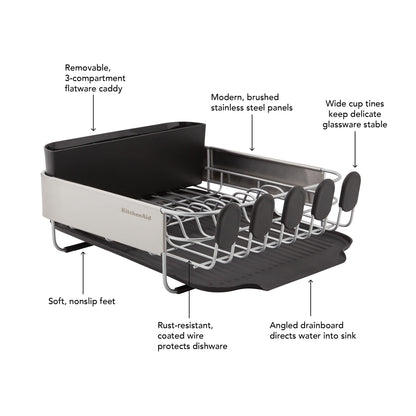 Drying rack — KitchenAid design for efficient dish drying