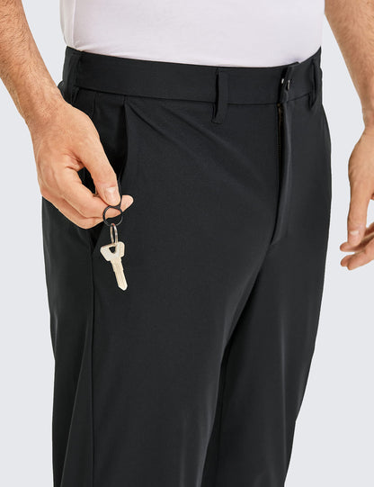 CRZ YOGA men's golf pants — quick dry lightweight casual trousers with pockets