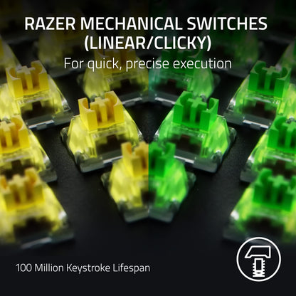 Razer BlackWidow V4 — mechanical gaming keyboard with customizable RGB lighting