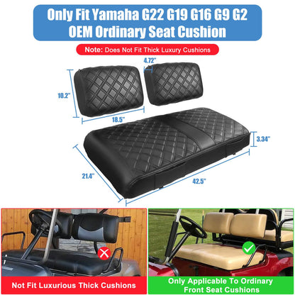 Vehicle seat cover — Comfortable vinyl leather design for Yamaha golf carts