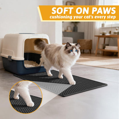 Waste bag — Double layer waterproof cat litter mat by Pieviev