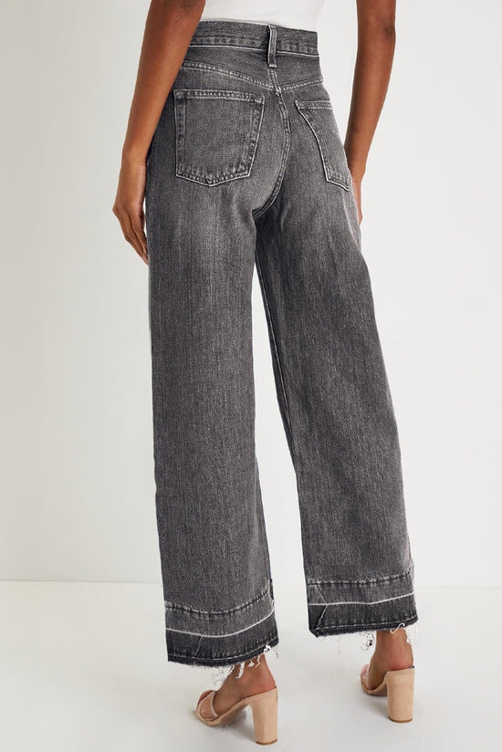 PANTS — High waisted wide leg denim by Astylish