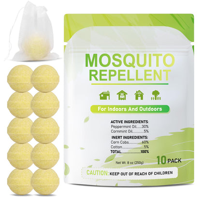 Mosquito Repellent Outdoor Powerful Outdoor Mosquito Repellent for Patio 10 Pack Mosquito Repellent Outdoor for Yard, Camping, Child&Pets Friendly