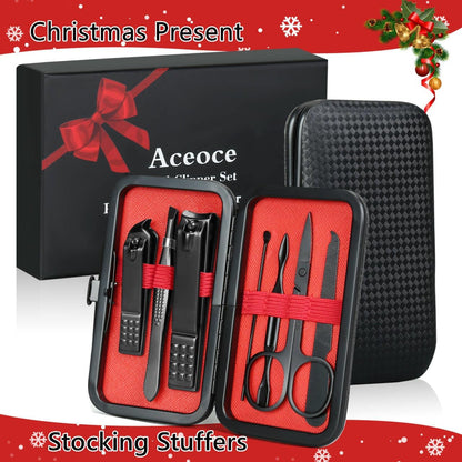 Nail clipper — professional manicure set with precision tools and storage case.