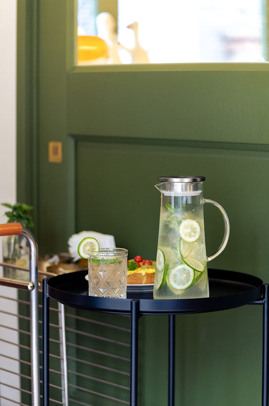 Pitcher — Glass construction with lid from SUSTEAS