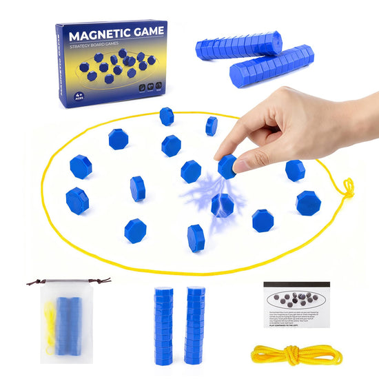 Magnet Chess Game Magnet Game with String for Easter Basket Stuffers Family Games Night, Great Fun Puzzle Strategy Games for Family & Party, Camping Tops, Game Collections