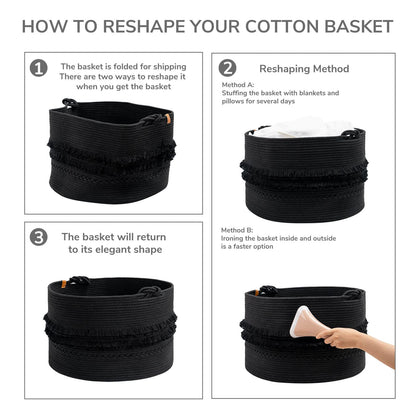 CherryNow laundry hamper — extra large black designCherryNow laundry hamper — extra large black design