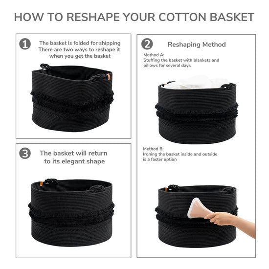 CherryNow laundry hamper — extra large black designCherryNow laundry hamper — extra large black design