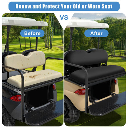 Vehicle seat cover — Durable washable polyester for EZGO Club Car Yamaha rear seats