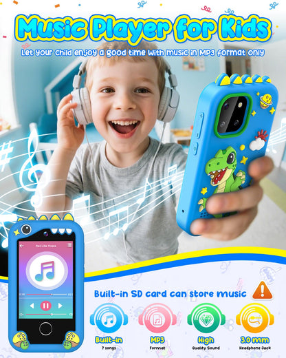 ELECTRONIC LEARNING TOY — No internet or calls, HD camera and music player for kids 3-8 years old