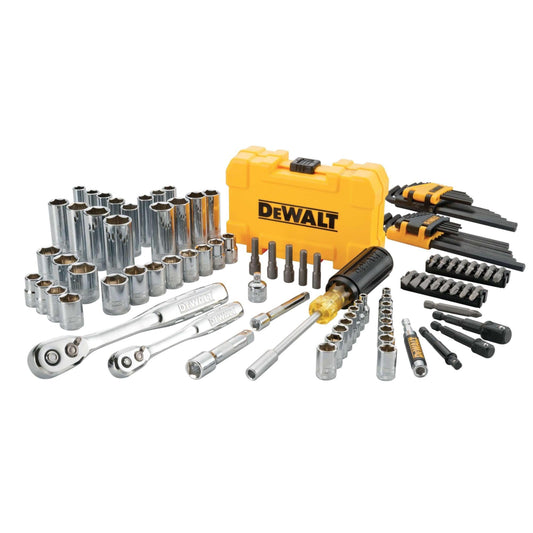 Fastener drive bit — DEWALT mechanics tools kit, 108-piece set, SAE 1/4 & 3/8 drive
