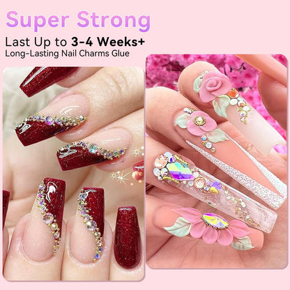 Makartt bonding adhesives — super strong nail rhinestone glue gel for precise application