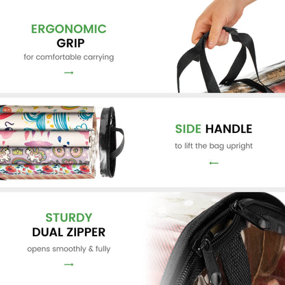 ZOBER storage bag — breathable fabric and waterproof design for wrapping paper