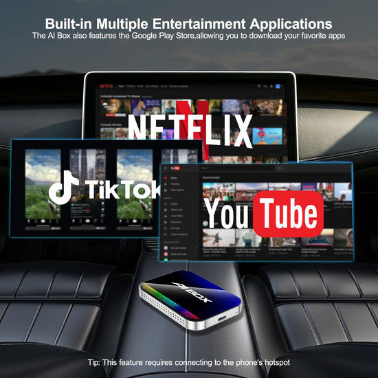 Electronic adapter — Yurnlv wireless CarPlay and Android Auto with built-in apps