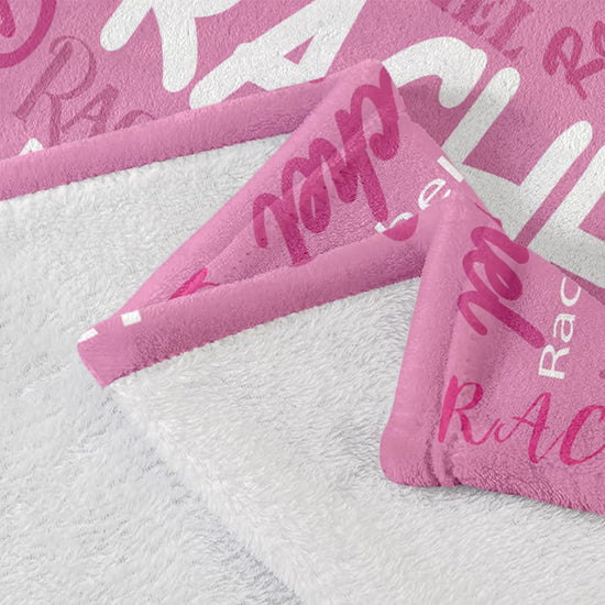 Corissy personalized custom blankets for kids with name and next day shipping