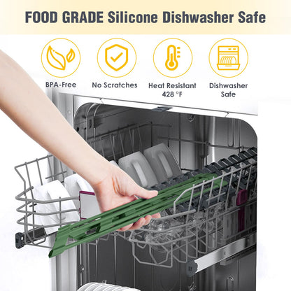 Tomorotec drying rack — compact silicone-coated triangle design for sink corner